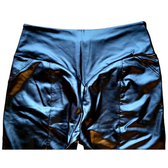 Women’s Faux Leather Black Pants Zipper-Front, Slightly Skinny, Small (NWOT) - Picture 9 of 9